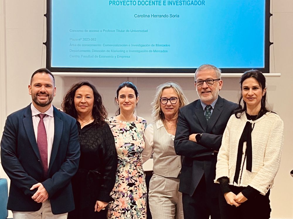 Carolina Herrando Soria, nueva Profesora Titular del Área de Comercialización e Investigación de Mercados de la Universidad de Zaragoza 