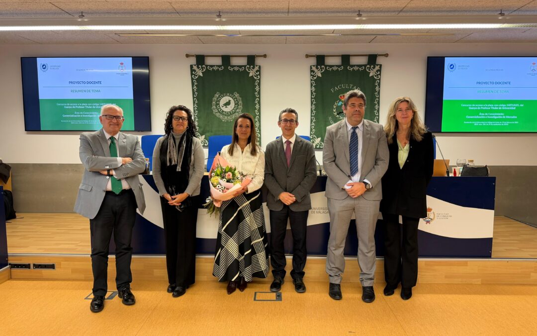 EVA MARÍA GONZÁLEZ ROBLES, NUEVA PROFESORA TITULAR DE LA UNIVERSIDAD DE MÁLAGA 