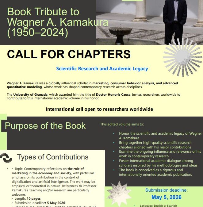 HOMENAJE AL PROF. WAGNER A. KAMAKURA, DOCTOR HONORIS CAUSA DE LA UNIVERSIDAD DE GRANADA 